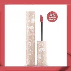 Hanasui Mattedorable Lip Cream Boba Edition 05 Creamy Peach 4gr