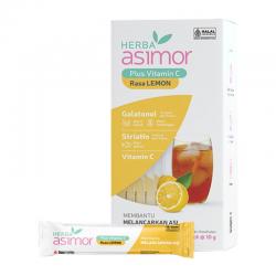 Herba Asimor Plus Vitamin C Rasa Lemon Powder (10 Stick Pack @10gr)