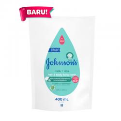 Johnsons Baby Hair and Body Bath Milk + Rice Refill 400ml