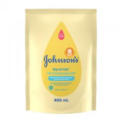 Johnsons Baby Hair and Body Bath Top-to-Toe Refill 400ml