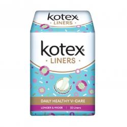 Kotex Liners Daily Healthy V-Care Longer & Wider 32s
