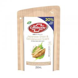 Lifebuoy Antibacterial Body Wash Japanese Shiso and Sandalwood Scent Refill 250ml