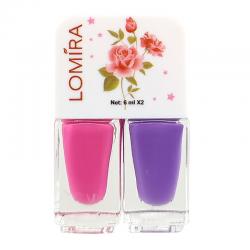 Lomira Nail Polish 2in1 Dual Color K201 (6x2ml)