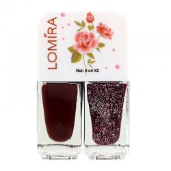 Lomira Nail Polish 2in1 Dual Color K204 (6x2ml)