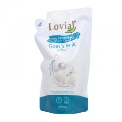 Lovial Shower Cream Goats Milk and Pearl Refill 500ml
