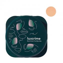 Luxcrime Mini Blur & Cover Two Way Cake in Honey Comb