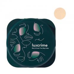Luxcrime Mini Blur & Cover Two Way Cake in Cream Puff