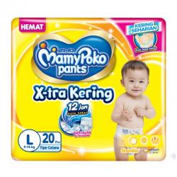 MamyPoko Pants X-Tra Kering Standar (Tipe Celana) L 20pcs