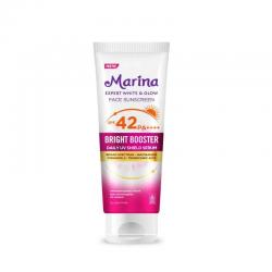 Marina Expert White & Glow Daily UV Shield Face Sunscreen SPF 42 PA++++ Bright Booster 30ml