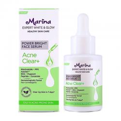 Marina Expert White & Glow MoistPower Bright Face Serum Acne Clear+ 20ml