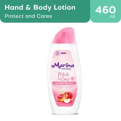 Marina Hand Body Lotion Natural Protect and Cares 460ml