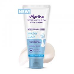 Marina Expert White & Glow Whip Facial Foam Hydra Lock 50ml