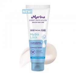Marina Expert White & Glow Whip Facial Foam Hydra Lock 100ml