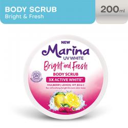 Marina UV White Body Scrub Bright and Fresh 185ml