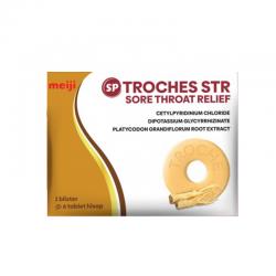 Meiji SP Troches Sore Throat Relief (1 Blister @6 Tablet Hisap)
