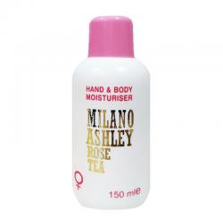 Milano Ashley Hand & Body Lotion Moisturiser Rose Tea 150ml