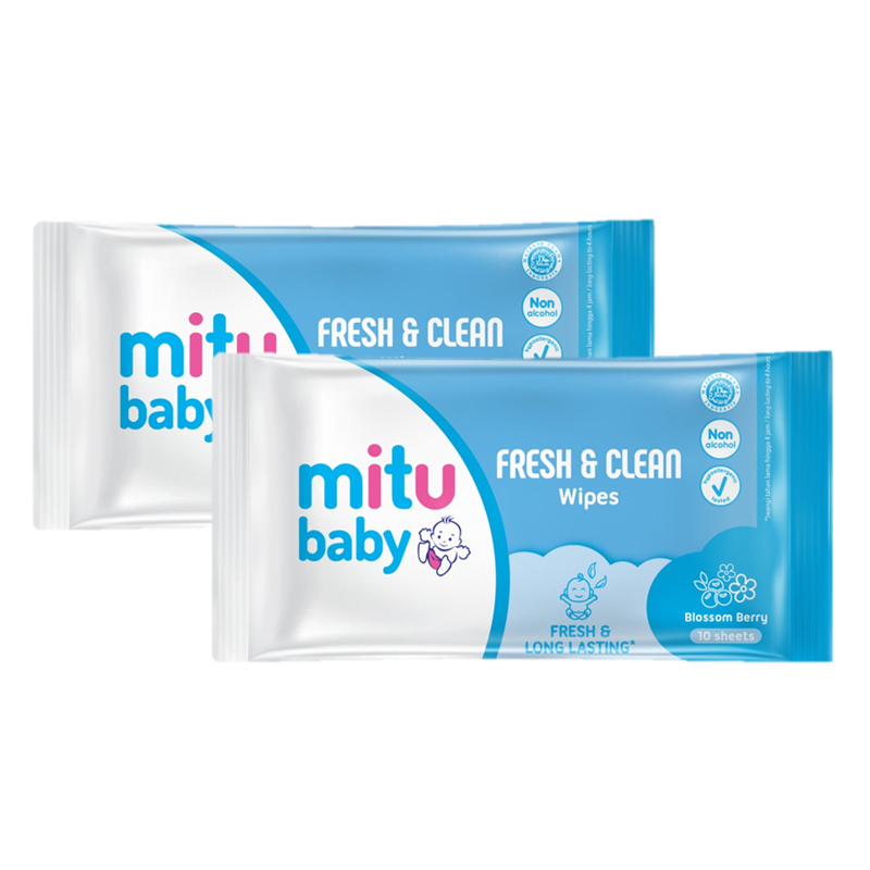 Jual Mitu Baby Fresh And Clean Wipes Blossom Berry S Buy Get