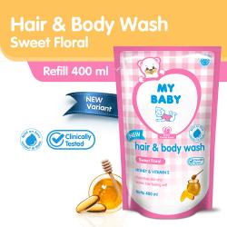 My Baby Hair and Body Wash Sweet Floral Refill 400ml