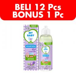 My Baby Minyak Telon Plus Lavender 60ml (BELI 12pcs LEBIH MURAH)