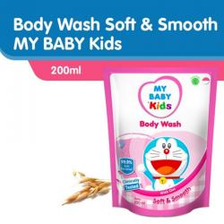 My Baby Kids Body Wash Soft and Smooth Pink Refill 200ml