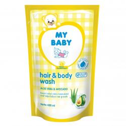 My Baby Hair and Body Wash Aloe Vera and Avocado Refill 400ml