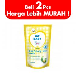 My Baby Hair and Body Wash Aloe Vera and Avocado Refill 375ml (BELI 2pcs LEBIH MURAH)