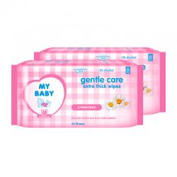 My Baby Extra Thick Wipes Gentle Care 45s (GRATIS 1pc My Baby Extra Thick Wipes Gentle Care 45s)