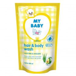 My Baby Hair and Body Wash Aloe Vera and Avocado Refill 375ml