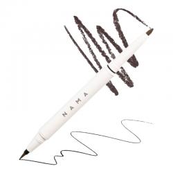 Nama Beauty Perfect Line Waterproof Duo-Tip Eyeliner Pen Brown 0.25gr