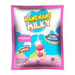 Nano-Nano Milky Stroberi 12gr (6 Butir @2gr)