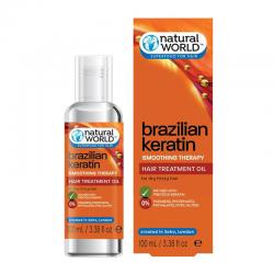Natural World Brazilian Keratin Hair Treatment Oil 100ml