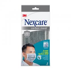 Nexcare Extra Carbon Earloop Mask (12 Sachet @2s)