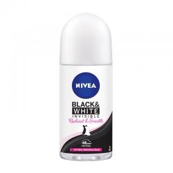 Nivea Deodorant Roll On Black and White Invisible Radiant and Smooth 50ml