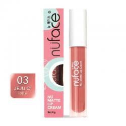 Nuface Nu Matte Lip Cream 03. Jeju O Latte 4gr