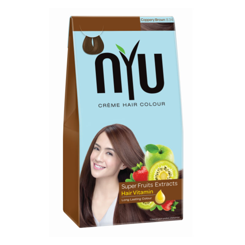  cat Warna Cat Rambut Nyu Coppery Brown 