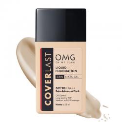 OMG Oh My Glam Coverlast Liquid Foundation 32 N Natural 25ml