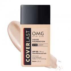 OMG Oh My Glam Coverlast Liquid Foundation 21 W Light 25ml
