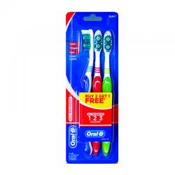 Oral B All Rounder 123 Clean 40 Soft Blister Card 3s