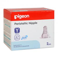 Pigeon Peristaltic Slim Neck Nipple 2s Y