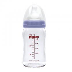 Pigeon Botol Susu Kaca Wide Neck Purple 160ml