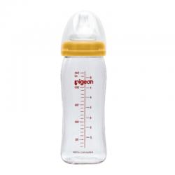 Pigeon Botol Susu Kaca Wide Neck Orange 240ml