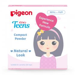 Pigeon Teens Compact Powder Natural Look Beige Refill 14gr