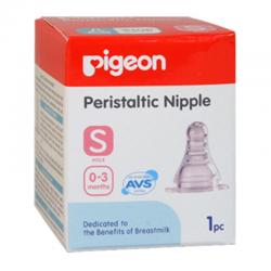Pigeon Peristaltic Slim Neck Nipple 1s S