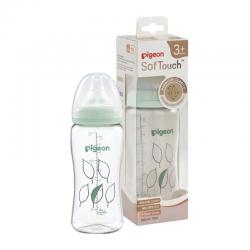 Pigeon Botol T-Ester Wide Neck P-Plus Nipple Light Green 300ml