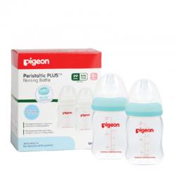 Pigeon Botol Susu PP Wide Neck Blue 160ml - 2pcs