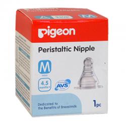 Pigeon Peristaltic Slim Neck Nipple 1s M