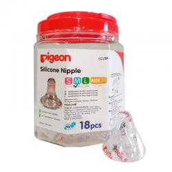 Pigeon Silicone Nipple Eco Toples Size M 18s