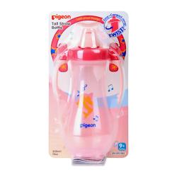 Pigeon Tall Straw Bottle Pink 300ml