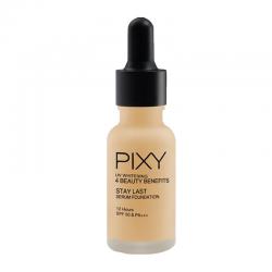 Pixy UV Whitening 4 Beauty Benefits Stay Last Serum Foundation 02 Yellow Beige 17ml