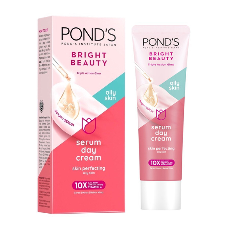 Jual Ponds Bright Beauty Serum Day Cream For Oily Skin 20gr HBHoz